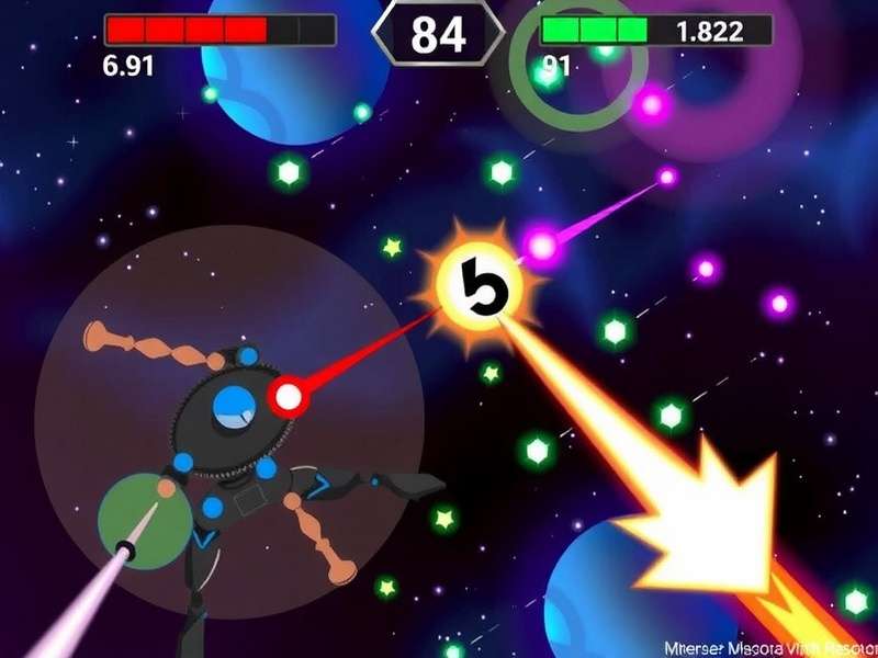 Cosmic Blaster Pro Gameplay Screenshot